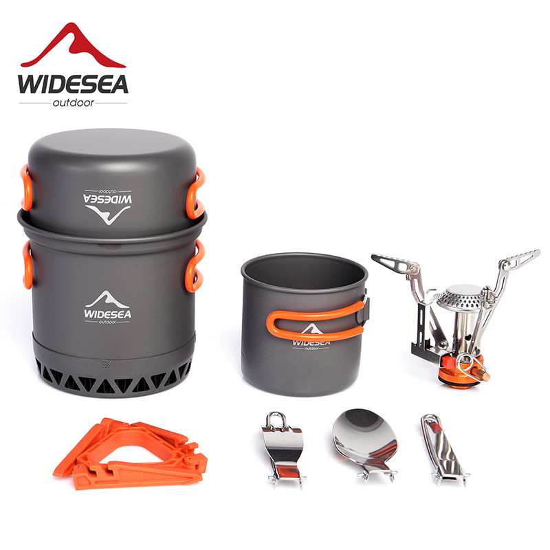 Outdoor Camping Glamping Share - Widesea Camping Ultraleichtes Kochgeschirr Töpfe Set