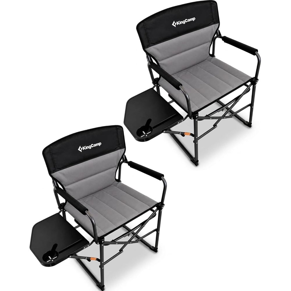 Camp Table Folding - Übergroßer Camping-Regiestuhl für Große und Hochgewachsene,