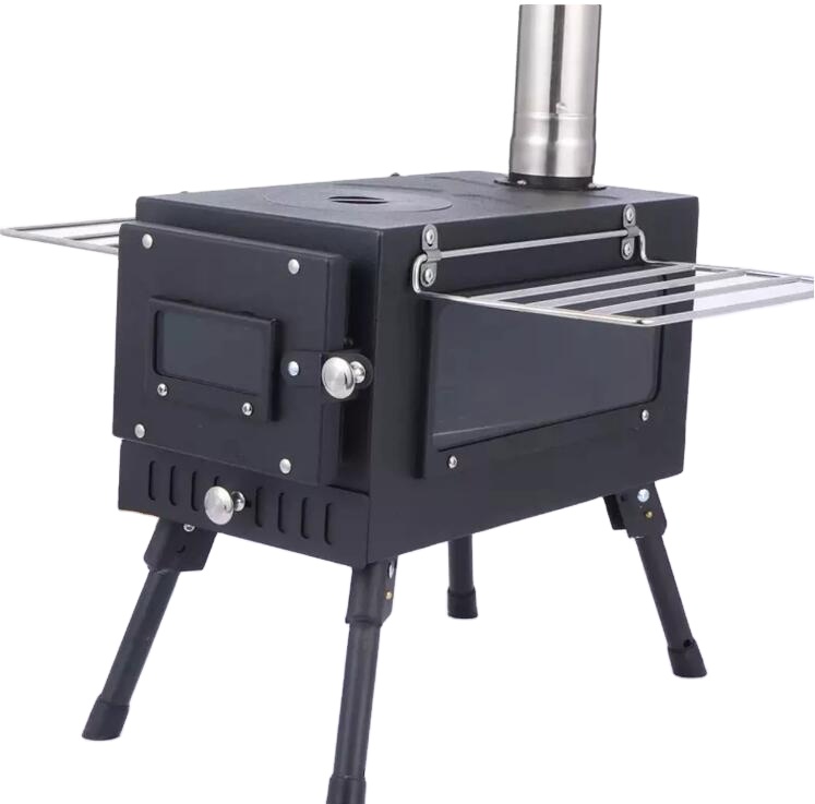 Outdoor Camping Wood Burning Stove - Tragbarer Outdoor-Camping-Holzofen aus Stahl mit freistehender