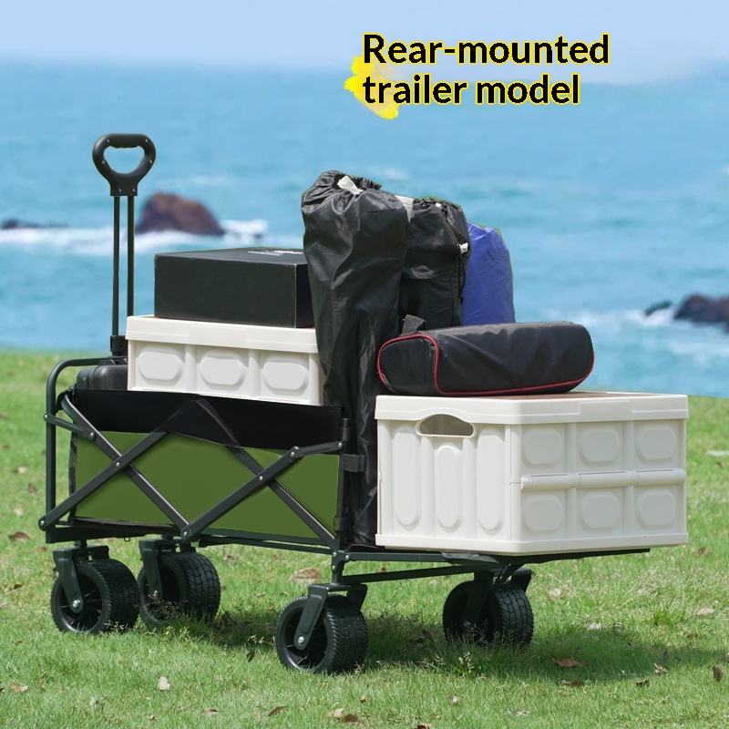 Camp Table Folding - Fabrikverkauf: Faltbarer 4-Rad-Plattformwagen für Camping und