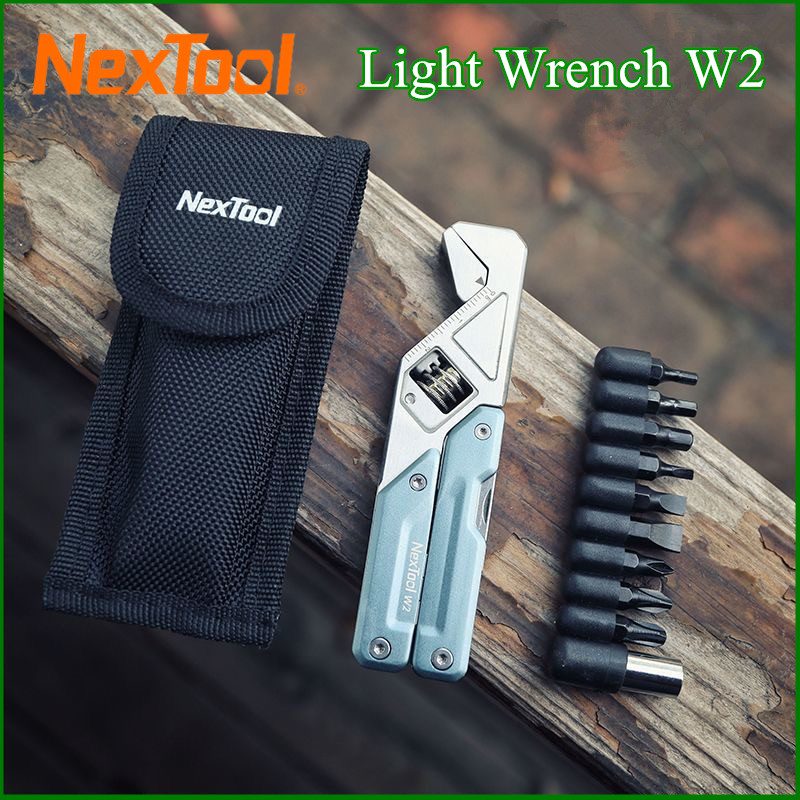 Outdoor Camping Glamping Share - NexTool Lichtsleutel W2 8-in-1-Multitool-Foloding-Zange, multifunktionaler Schraubenschlüssel,
