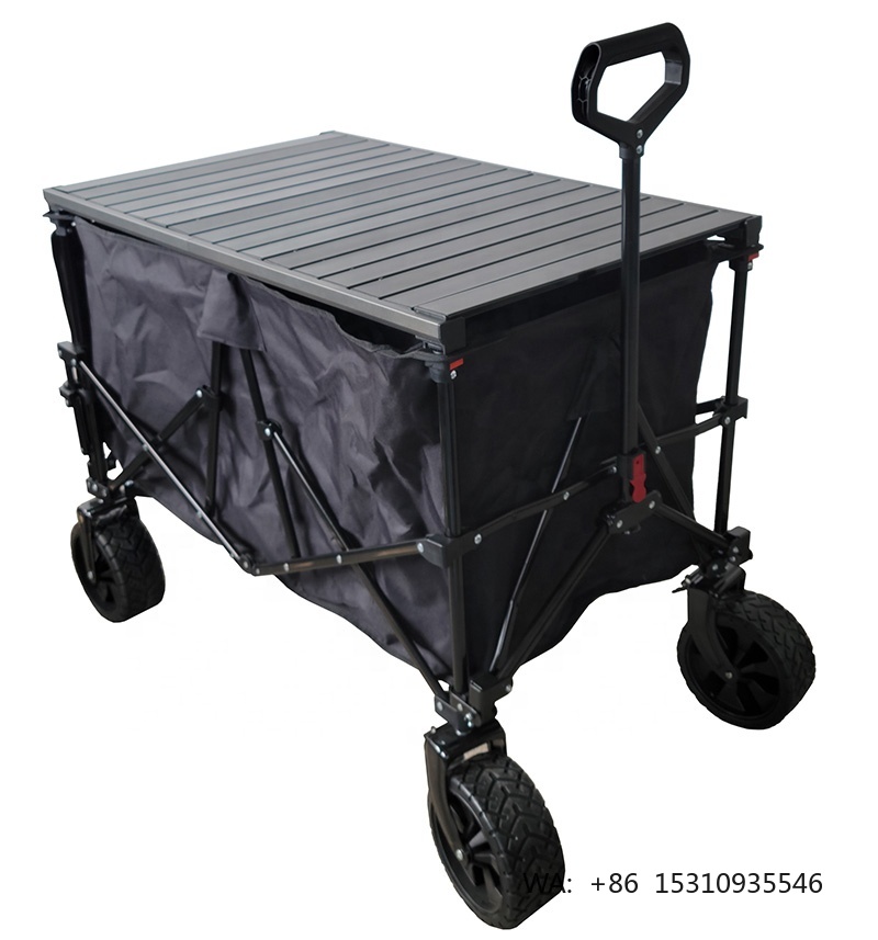 Camp Table Folding - ODM Großhandel Klappbarer Wagen mit Verstellbarem
