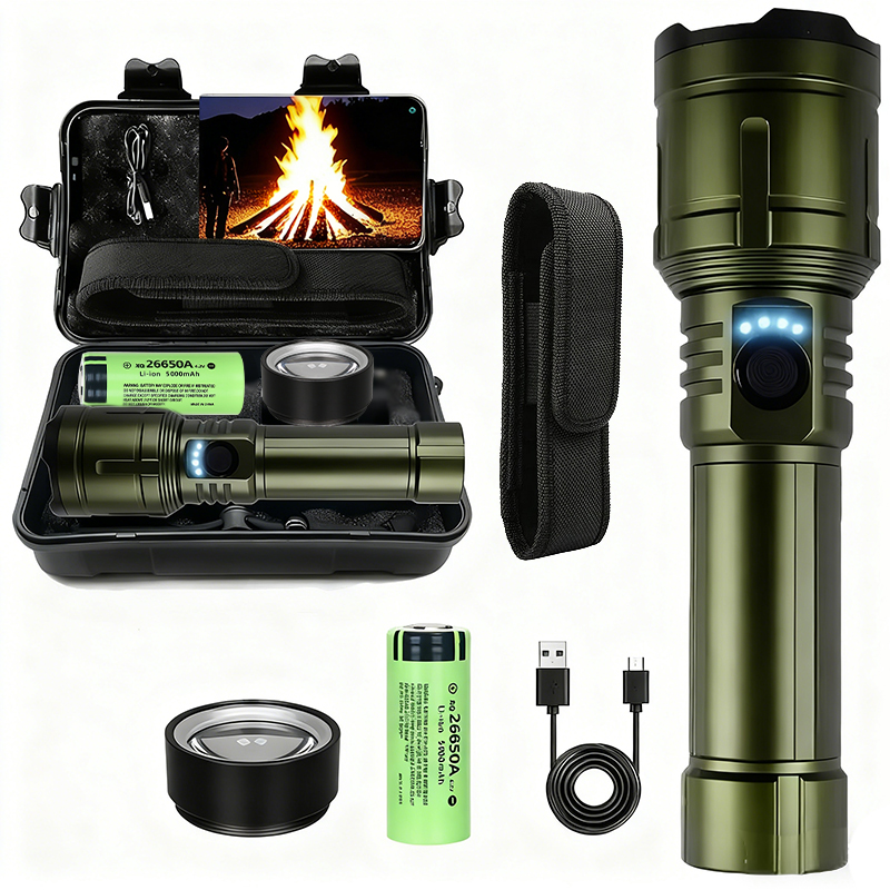 Outdoor Camping Lamp - Ultra leistungsstarke Taschenlampe, konzentrierende Zündung, wasserdicht,