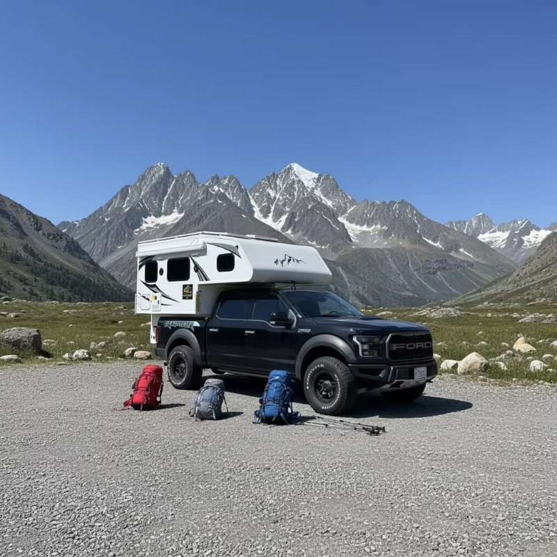 Camping Quad - Slide-In 4WD Quad-Seater Pickup Camper mit