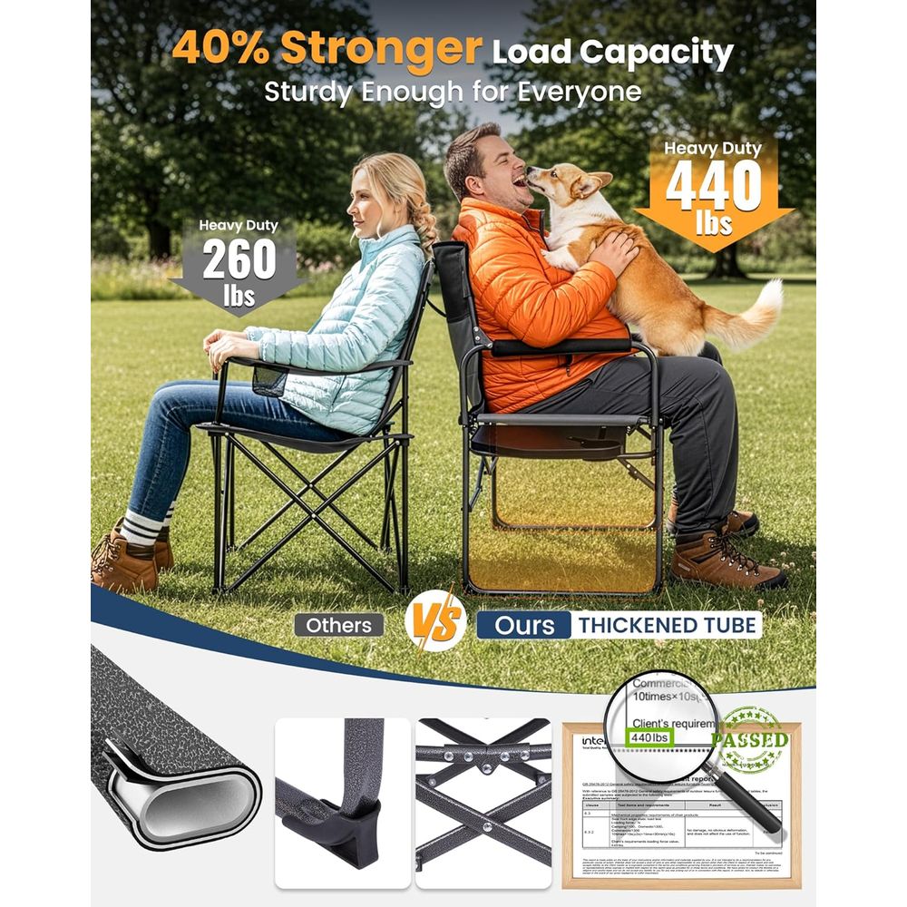 Übergroßer Camping-Regiestuhl  – Camp Table Folding Bewertung und Preis