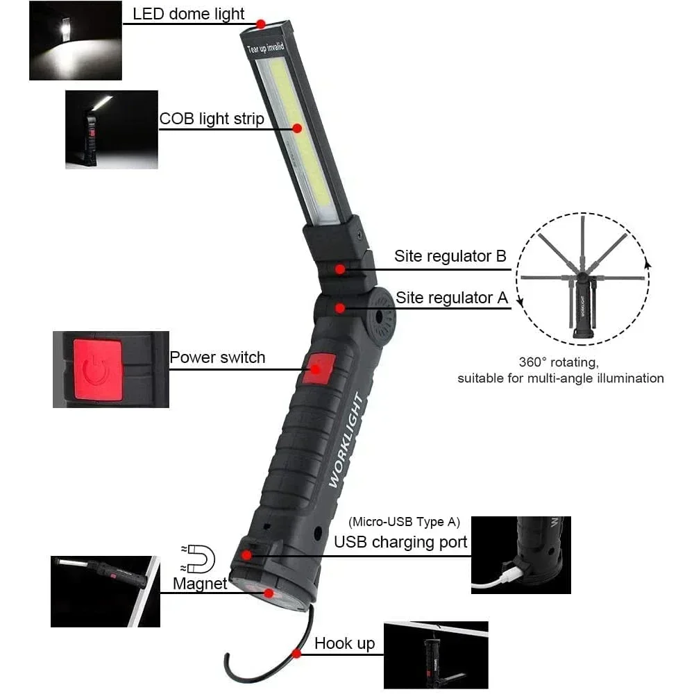 1-5PCS Multifunktionale Klapp  – Outdoor Camping Adventure Lamp Bewertung und Preis