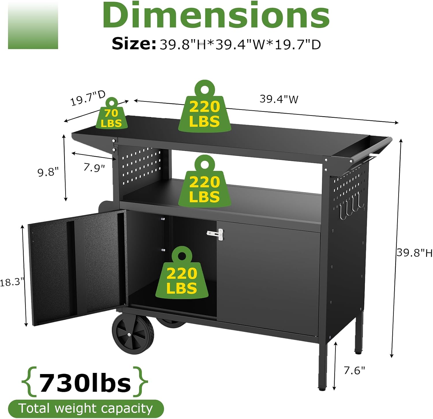 Outdoor-Grillwagen mit Staurau – Camp Table Folding Bewertung und Preis