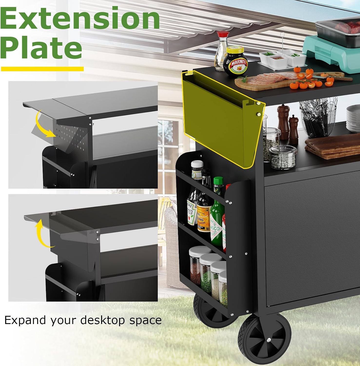 Outdoor-Grillwagen mit Staurau – Camp Table Folding Bewertung und Preis