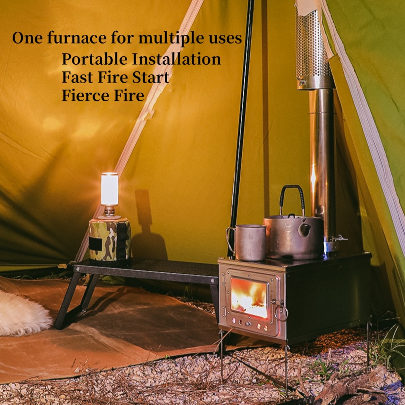 Faltbarer Zeltofen leichte Tit – Outdoor Camping Wood Burning Stove Bewertung und Preis