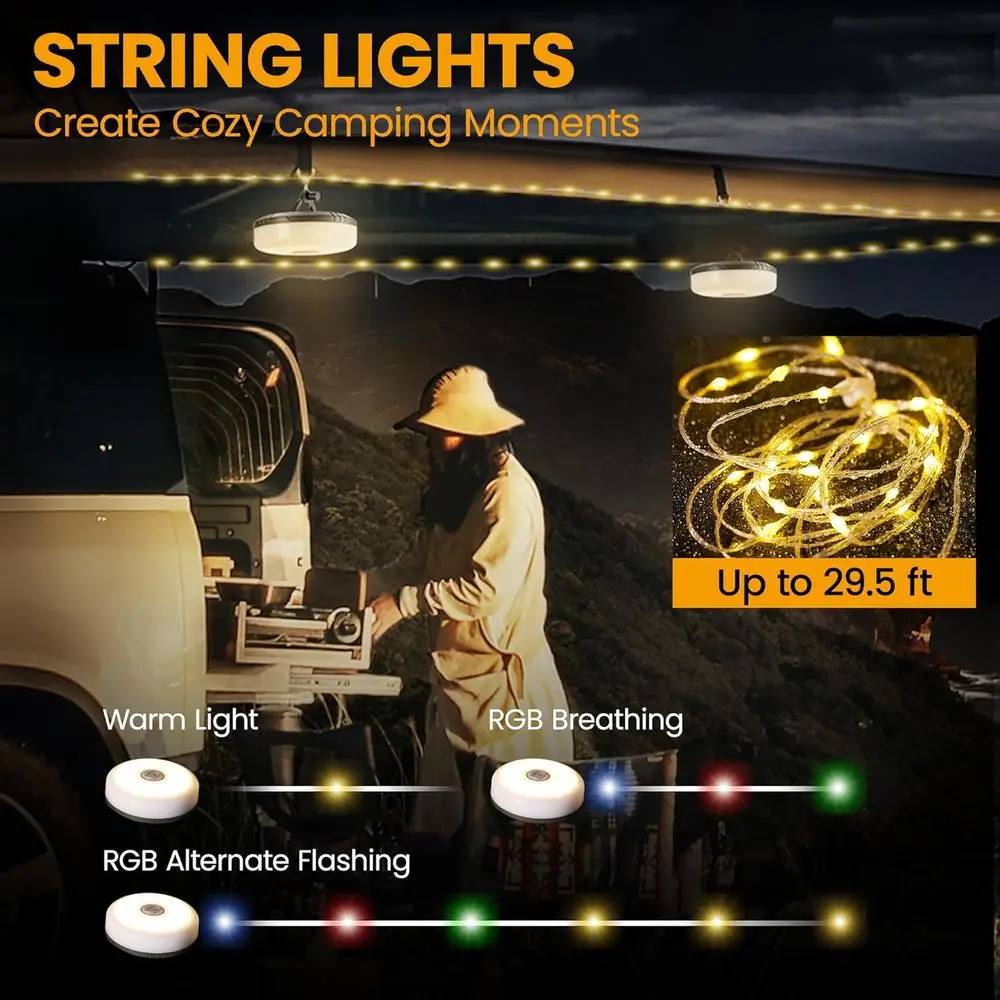 Wiederaufladbare Camping-Licht – Outdoor Camping Lights String Bewertung und Preis