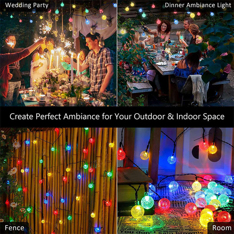 Solar-Kristallkugel-Lichterket – Outdoor Camping Lights String Bewertung und Preis
