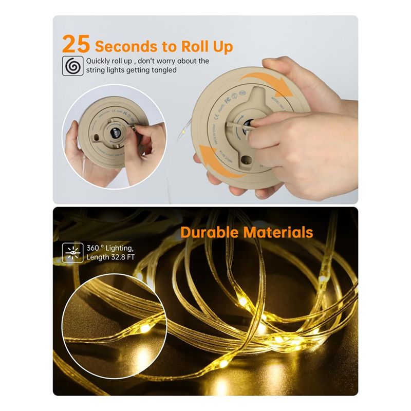 A36T-2-In-1 Outdoor-Camping-Li – Outdoor Camping Lights String Bewertung und Preis