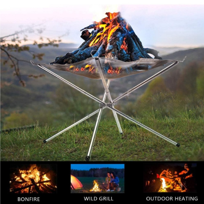 Tragbarer Outdoor-Grillrost fü – Outdoor Camping Wood Burning Stove Bewertung und Preis