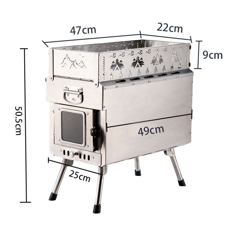 Tragbarer Saunaofen, Holzbefeu – Outdoor Camping Wood Burning Stove Bewertung und Preis