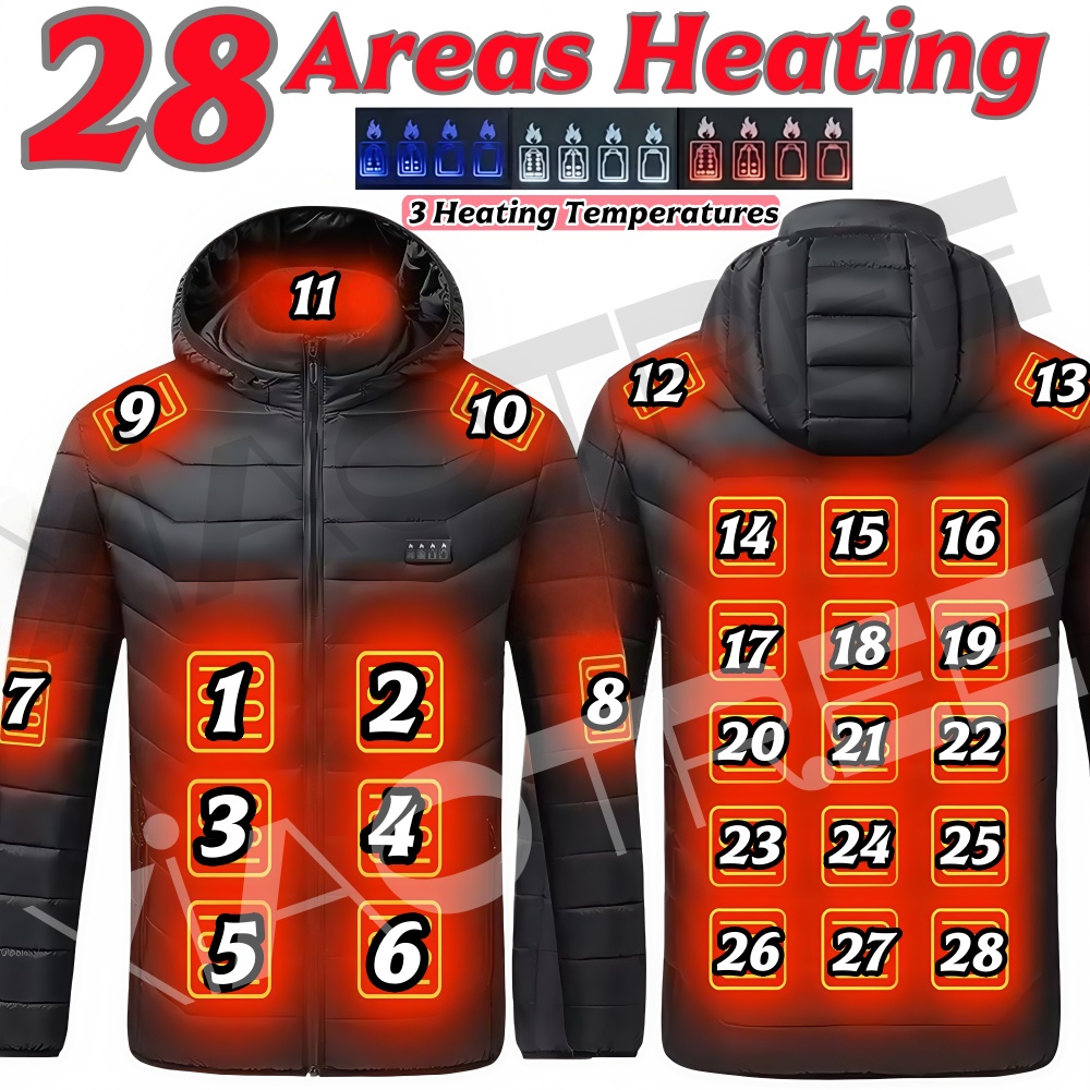 28-Zahlen-Heizjacke für Herren – Camping Outdoor Clothing Bewertung und Preis