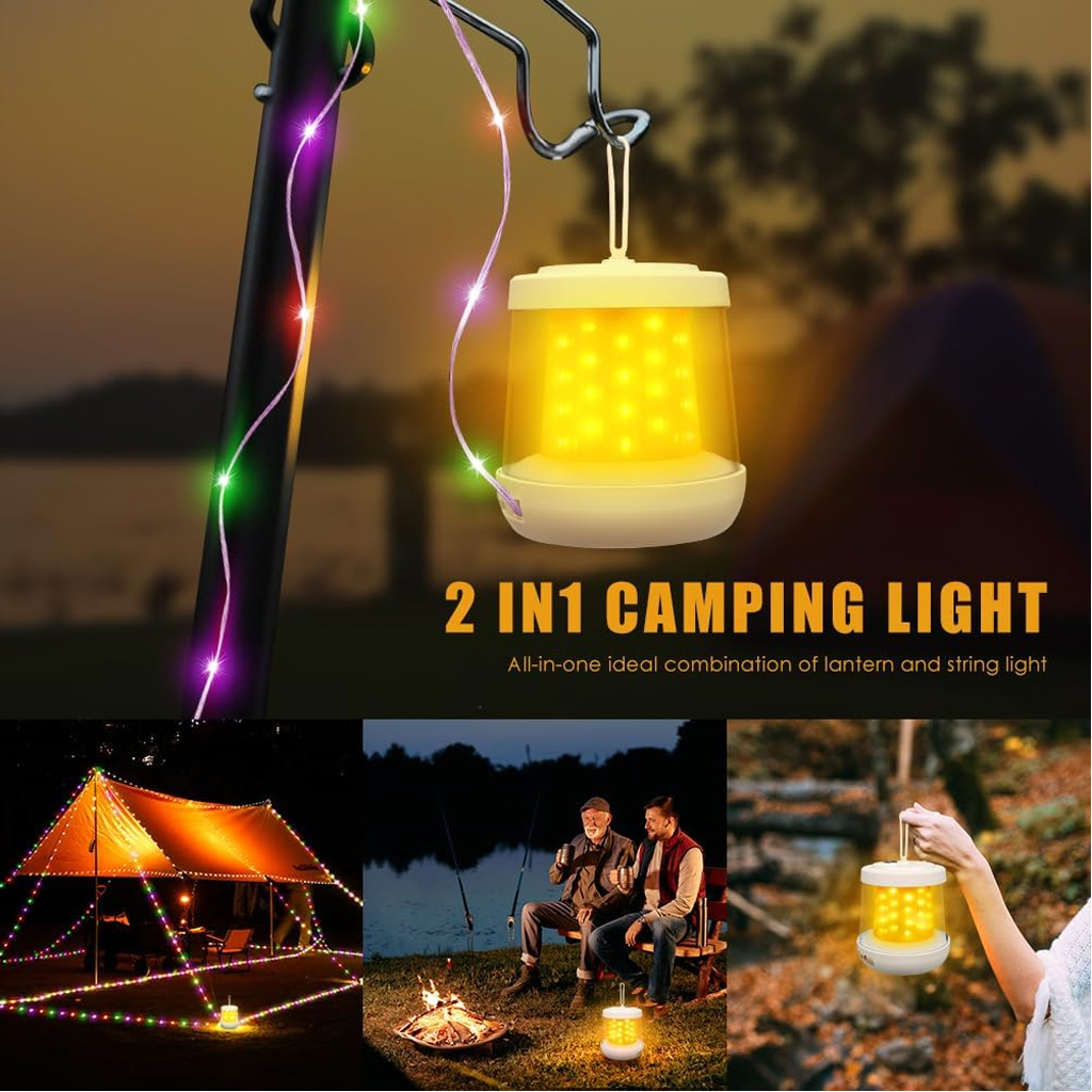 2-in-1 Campinglaterne & Lichte – Outdoor Camping Lights String Bewertung und Preis