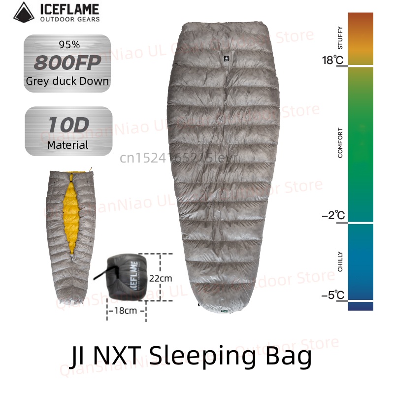 Ice Flame JI NXT 800FP Mumie-S – Ultralight Sleeping Bag Bewertung und Preis