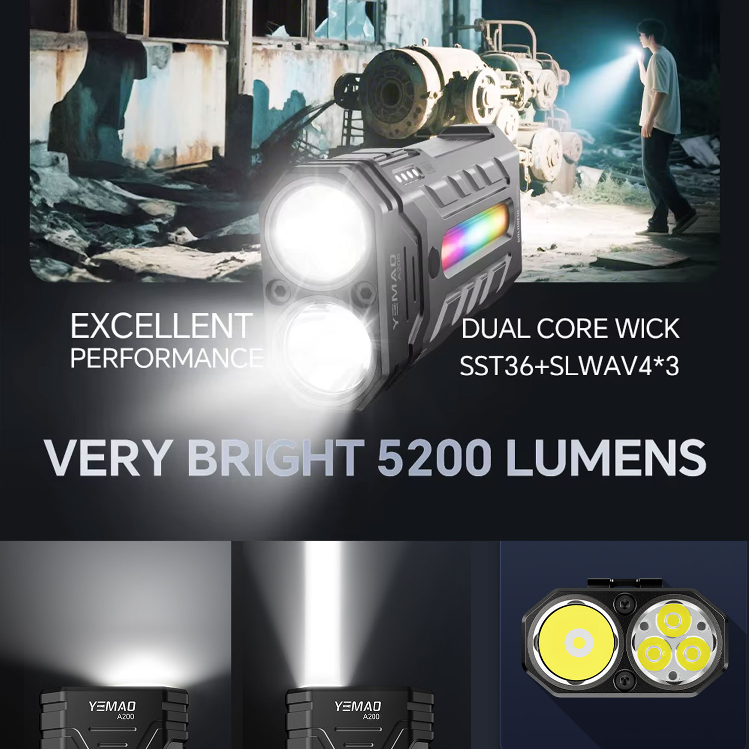 5200LM innovative multifunktio – Outdoor Camping Adventure Lamp Bewertung und Preis