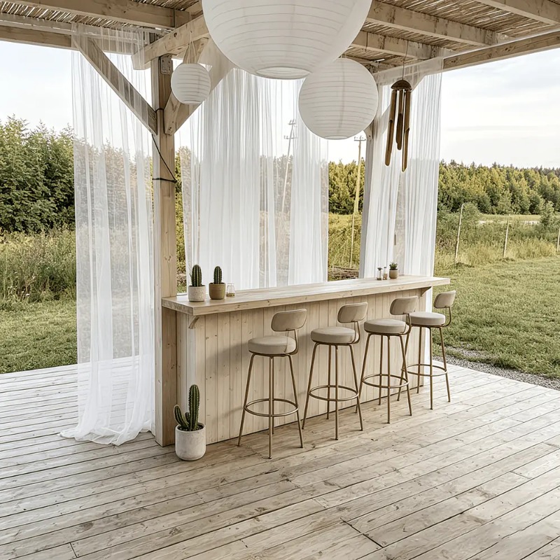1-teilige Outdoor-Vorhänge mit – Outdoor Camping Wedding Venues Bewertung und Preis
