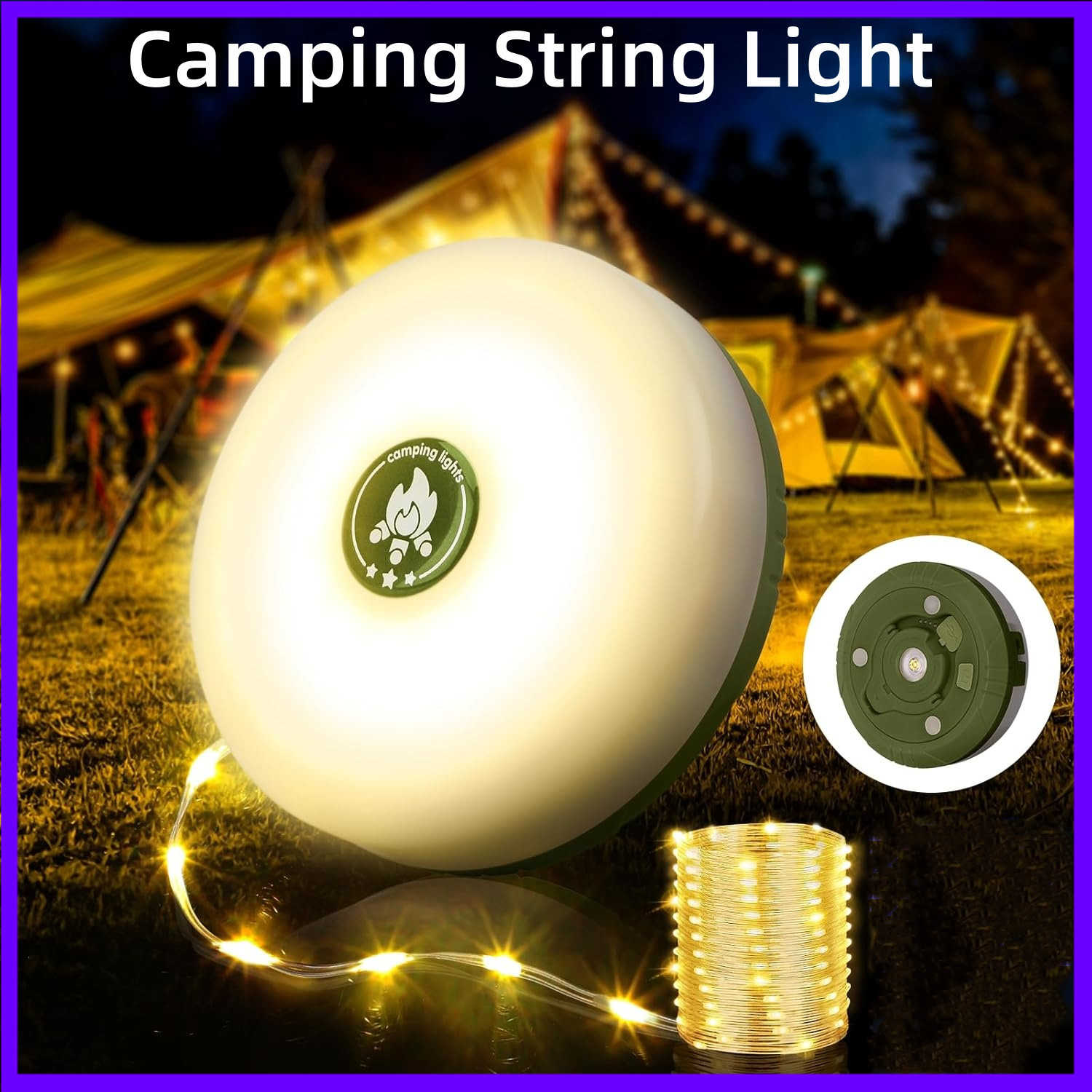 Outdoor LED-Lichterkette 10M W – Outdoor Camping Lights String Bewertung und Preis